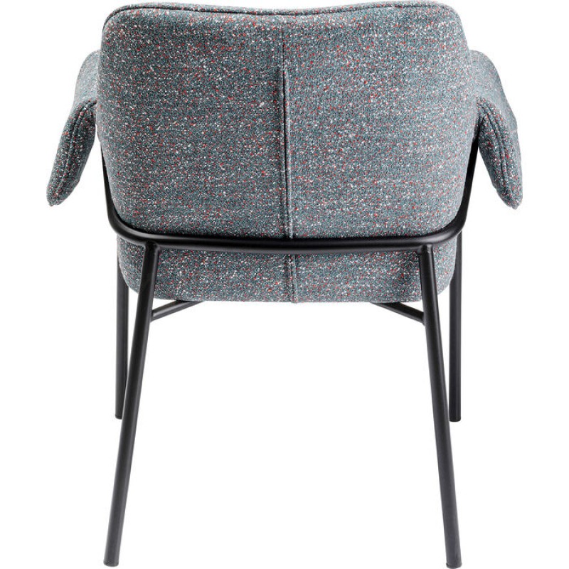 Chair with Armrest Bess Grey Flitter